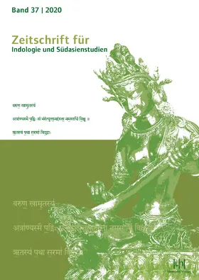 Harder | Zeitschrift für Indologie und Südasienstudien, Band 37 (2020) | Buch | 978-3-944312-80-4 | www.sack.de
