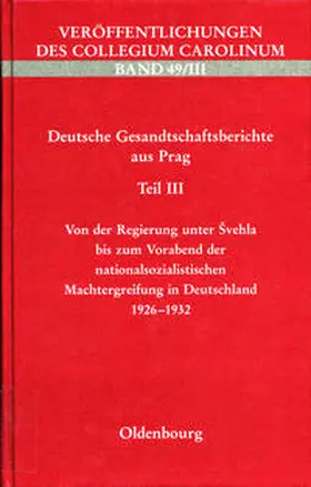 Alexander |  Deutsche Gesandtschaftsberichte aus Prag | Buch |  Sack Fachmedien