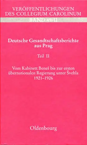 Alexander |  Deutsche Gesandtschaftsberichte aus Prag | Buch |  Sack Fachmedien