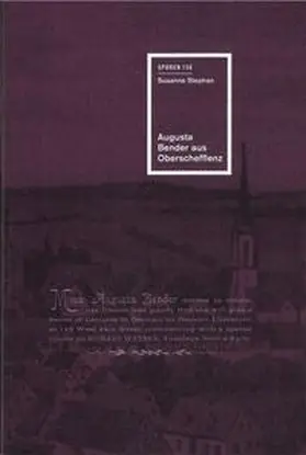 Stephan |  Augusta Bender aus Oberschefflenz | Buch |  Sack Fachmedien
