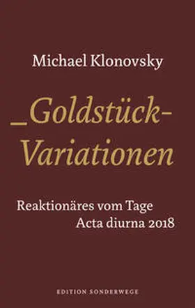 Klonovsky |  Goldstück-Variationen | Buch |  Sack Fachmedien