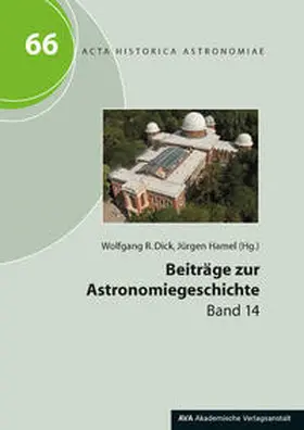Dick / Hamel |  Beiträge zur Astronomiegeschichte | Buch |  Sack Fachmedien