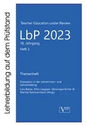 Balzer / Laupper / Eicher |  Evaluation in der Lehrerinnen- und Lehrerbildung | Buch |  Sack Fachmedien
