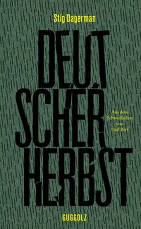 Dagerman | Deutscher Herbst | Buch | 978-3-945370-31-5 | www.sack.de