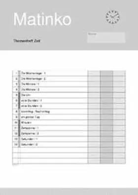 Jansen |  Matinko-Themenheft Zeit | Buch |  Sack Fachmedien