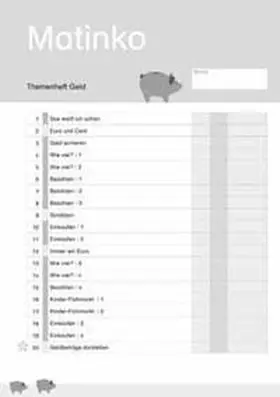 Jansen |  Matinko-Themenheft Geld | Buch |  Sack Fachmedien