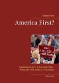 Klein |  America First? | Buch |  Sack Fachmedien