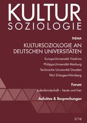 Geier / Adloff / Blaich | Kultursoziologie an deutschen Universitäten | Buch | 978-3-945878-24-8 | sack.de