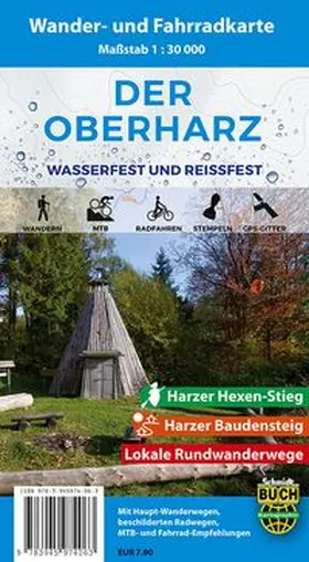  Der Oberharz Wander- und Fahrradkarte 1 : 30 000 | Sonstiges |  Sack Fachmedien
