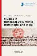 Cubelic / Michaels / Zotter |  Studies in Historical Documents from Nepal and India | Buch |  Sack Fachmedien