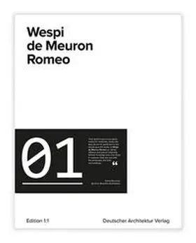 Deutscher Architektur Verlag / Wespi de Meuron Romeo |  Wespi de Meuron Romeo | Buch |  Sack Fachmedien