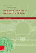 Mastellari |  Fragments in Context - Frammenti e dintorni | Buch |  Sack Fachmedien