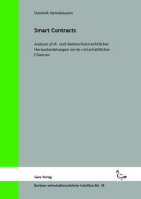Meinshausen / Küfner-Schmitt / Jaensch | Meinshausen, D: Smart Contracts | Buch | 978-3-946392-26-2 | sack.de