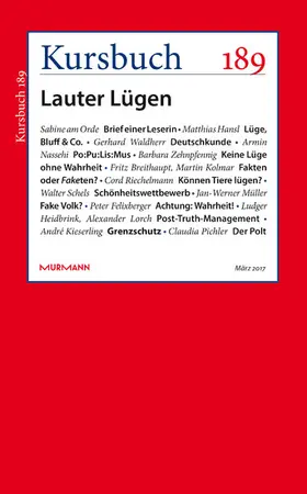 Felixberger / Nassehi | Kursbuch 189 | E-Book | sack.de