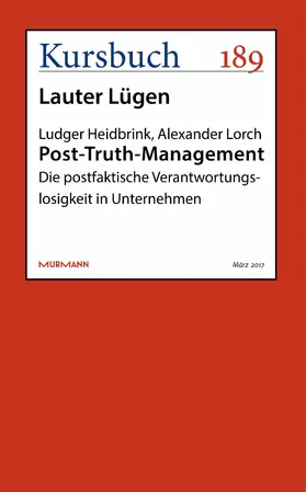 Heidbrink / Lorch |  Post-Truth-Management | eBook | Sack Fachmedien