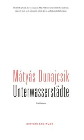 Dunajcsik |  Unterwasserstädte | Buch |  Sack Fachmedien