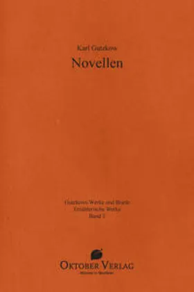 Gutzkow / Vonhoff |  Novellen | Buch |  Sack Fachmedien