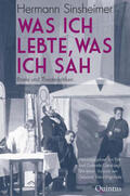 Vietor-Engländer / Sinsheimer / Giersberg |  Sinsheimer, H: Was ich lebte, was ich sah | Buch |  Sack Fachmedien