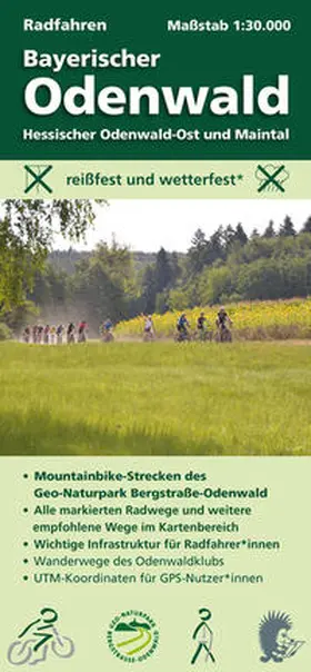 Messer |  Radfahren, Bayerischer Odenwald / Hessischer Odenwald-Ost und Maintal 1:30.000 | Buch |  Sack Fachmedien