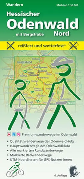 Messer |  Wandern, Hessischer Odenwald Nord mit Bergstraße | Sonstiges |  Sack Fachmedien
