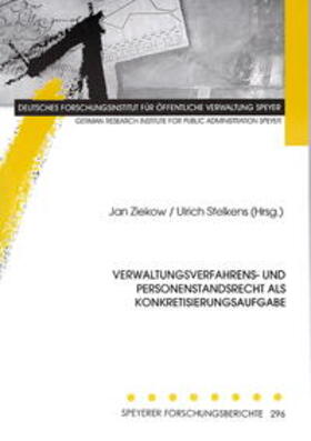Ziekow / Stelkens | Verwaltungsverfahrens- und Personenstandsrecht als Konkretisierungsaufgabe | Buch | 978-3-947661-04-6 | sack.de