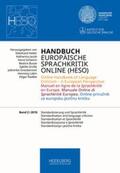 Felder / Schwinn / Jacob |  Handbuch Europäische Sprachkritik Online (HESO) / Standardis | Buch |  Sack Fachmedien