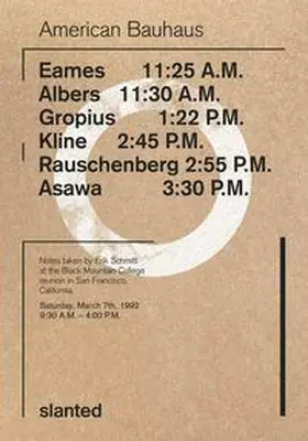 Schmitt / Harmsen / Kahl |  American Bauhaus | Buch |  Sack Fachmedien