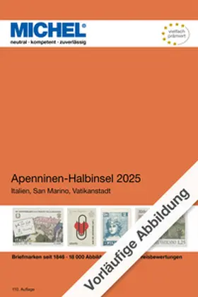 MICHEL-Redaktion |  Apenninen-Halbinsel 2025 | Buch |  Sack Fachmedien