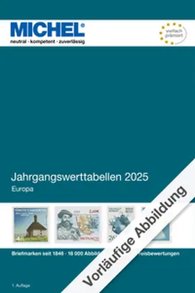 MICHEL-Redaktion |  Jahrgangswerttabellen Europa | Buch |  Sack Fachmedien