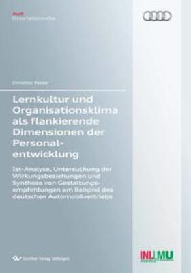 Balzer | Lernkultur und Organisationsklima als flankierende Dimensionen der Personalentwicklung | Buch | 978-3-95404-372-9 | sack.de