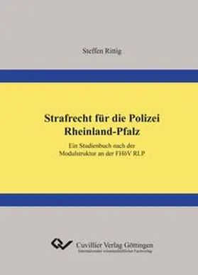 Rittig |  Strafrecht für die Polizei Rheinland-Pfalz | Buch |  Sack Fachmedien
