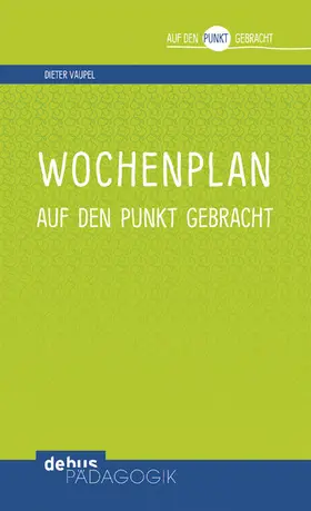Vaupel |  Wochenplan | eBook | Sack Fachmedien