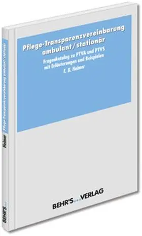 Heimer |  Pflege-Transparenzvereinbarung ambulant / stationär | Buch |  Sack Fachmedien