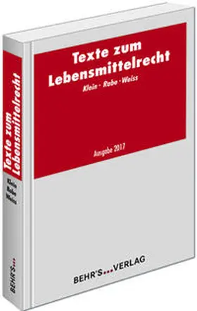 Horst |  Texte zum Lebensmittelrecht | Buch |  Sack Fachmedien