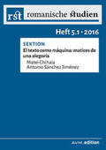 Nonnenmacher / Wehr |  Romanische Studien, Heft 5, 2016 | Buch |  Sack Fachmedien