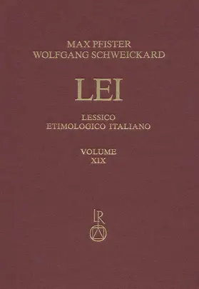 Aprile / Pfister / Schweickard |  Lessico Etimologico Italiano. Band 19 (XIX) | Buch |  Sack Fachmedien