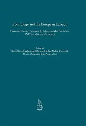 Simmelkjaer Sandgaard Hansen / Nielsen Whitehead / Olander |  Etymology and the European Lexicon | Buch |  Sack Fachmedien