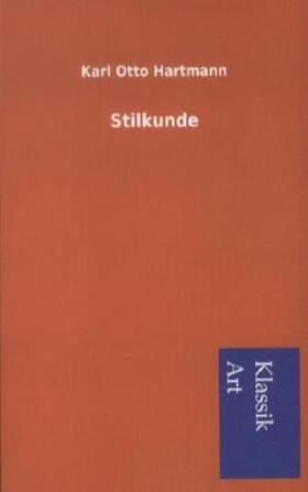 Hartmann |  Stilkunde | Buch |  Sack Fachmedien