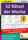 Meyer |  52 Rätsel der Woche / 7. Schuljahr | Buch |  Sack Fachmedien