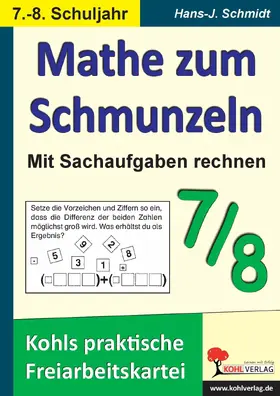 Schmidt |  Mathe zum Schmunzeln - Sachaufgaben, 7.-8. Schuljahr | eBook | Sack Fachmedien