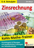 Meyer |  Kohls Mathe-Trainer - Zinsrechnung | eBook | Sack Fachmedien