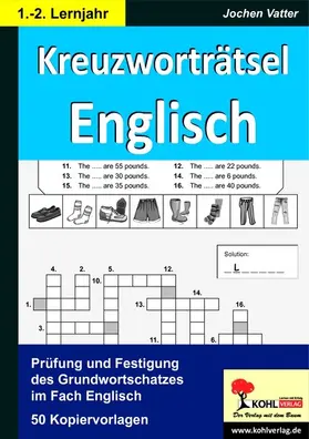 Vatter |  Kreuzworträtsel Englisch / 1.-2. Lernjahr | eBook | Sack Fachmedien