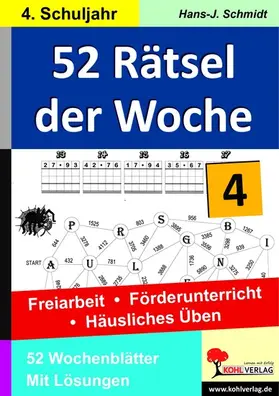 Schmidt | 52 Rätsel der Woche / Klasse 4 | E-Book | www.sack.de