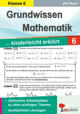 Meyer |  Grundwissen Mathematik 6. Schuljahr | Buch |  Sack Fachmedien