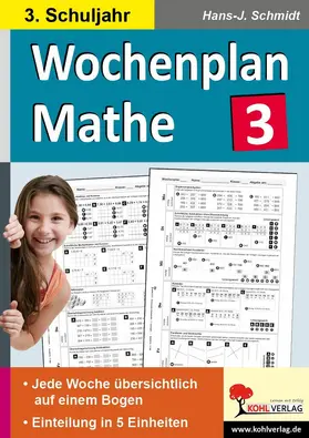 Schmidt | Wochenplan Mathe / Klasse 3 | E-Book | www.sack.de
