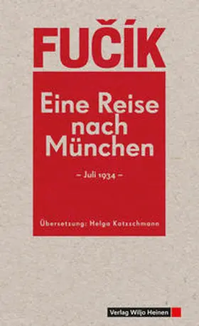 Fucík |  Eine Reise nach München | Buch |  Sack Fachmedien