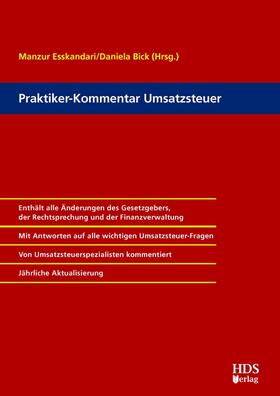 Esskandari / Alefs / Bick | Praktiker-Kommentar Umsatzsteuer | E-Book | sack.de