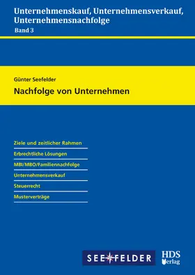 Seefelder |  Nachfolge von Unternehmen | eBook | Sack Fachmedien