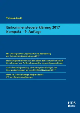 Arndt | Einkommensteuererklärung 2017 Kompakt | E-Book | sack.de