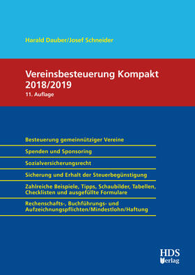 Dauber / Schneider | Vereinsbesteuerung Kompakt 2018/2019 | Buch | 978-3-95554-415-7 | sack.de